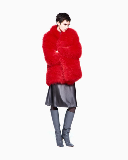 Cashmere fur blouson