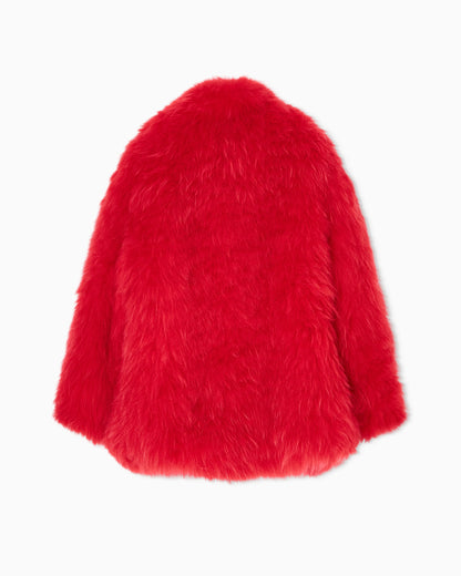 Cashmere fur blouson