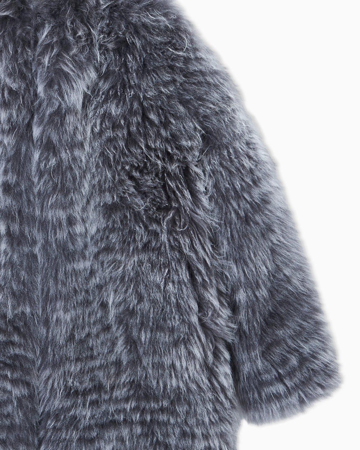 Cashmere fur blouson