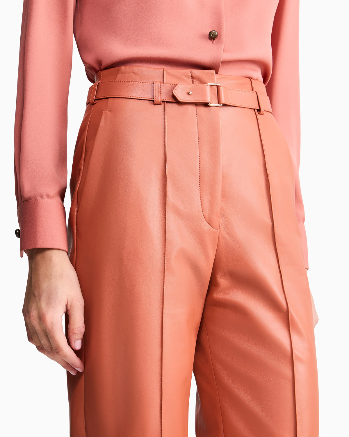Nappa lambskin trousers
