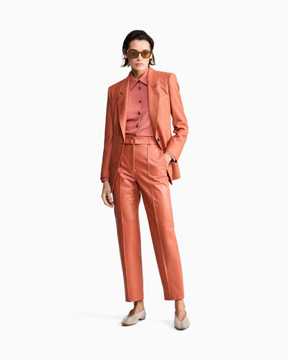 Nappa lambskin trousers