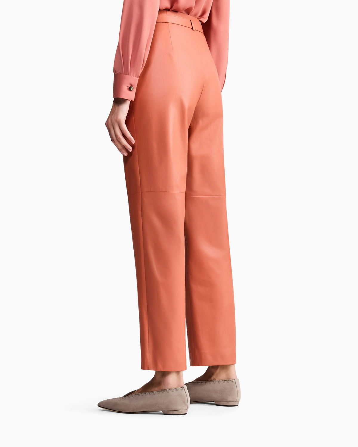 Nappa lambskin trousers