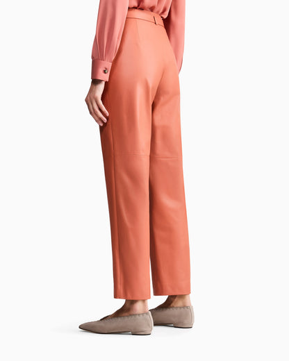 Nappa lambskin trousers