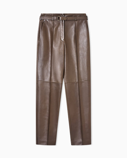 Nappa lambskin trousers