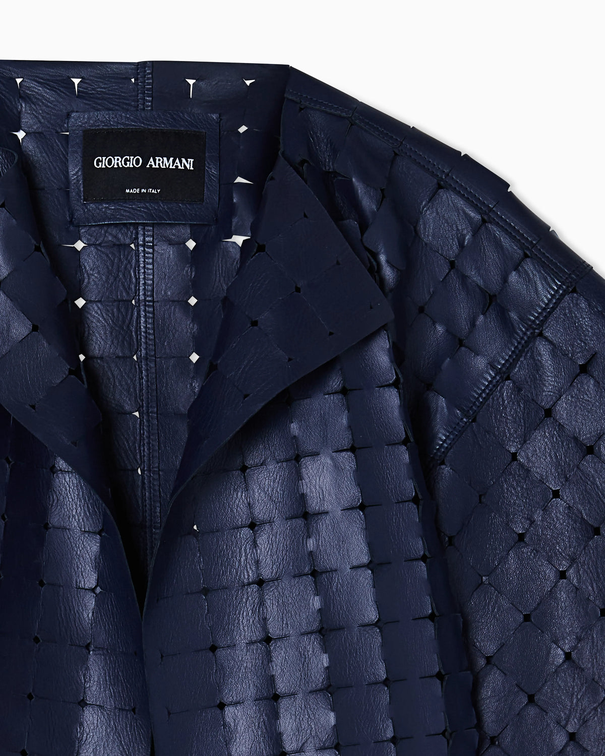 carved nappa lambskin jacket