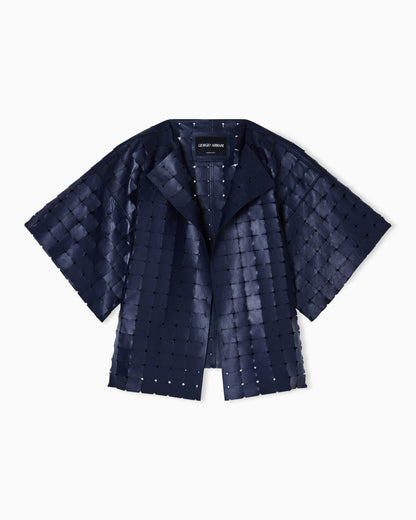 carved nappa lambskin jacket