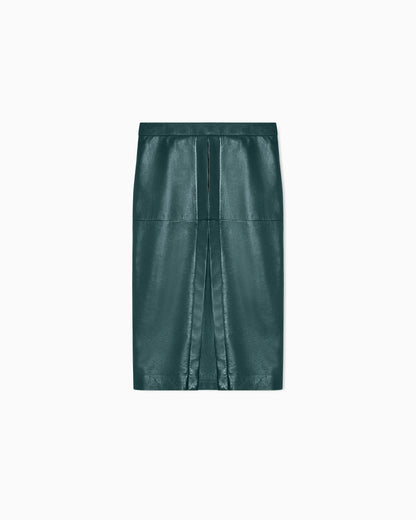 Pencil skirt in nappa lambskin