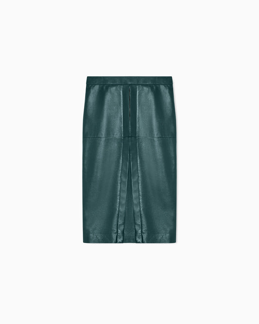 Pencil skirt in nappa lambskin