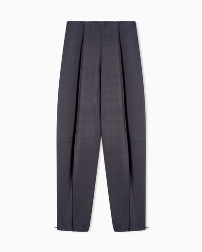 two-tone viscose jersey trousers