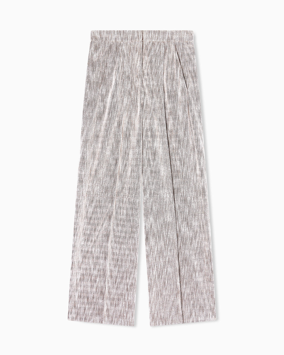 Chevron jersey trousers with pleats