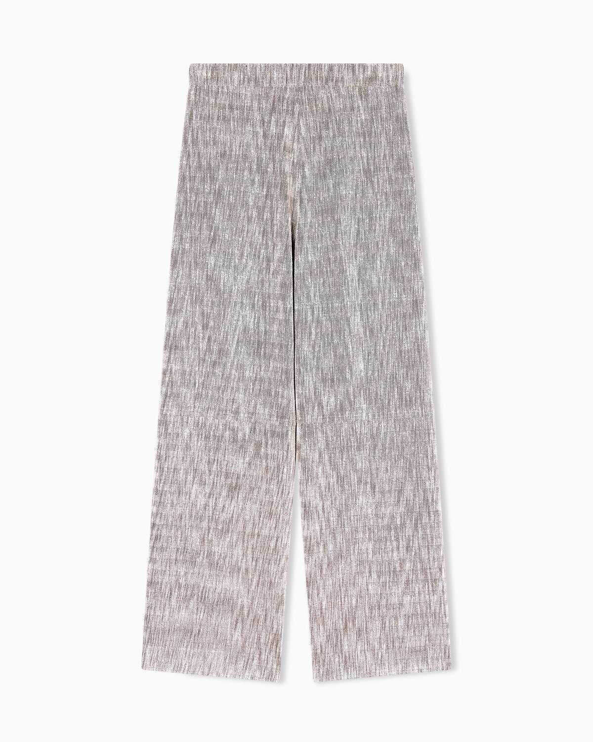 Chevron jersey trousers with pleats