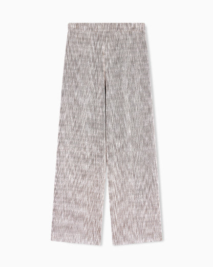 Chevron jersey trousers with pleats