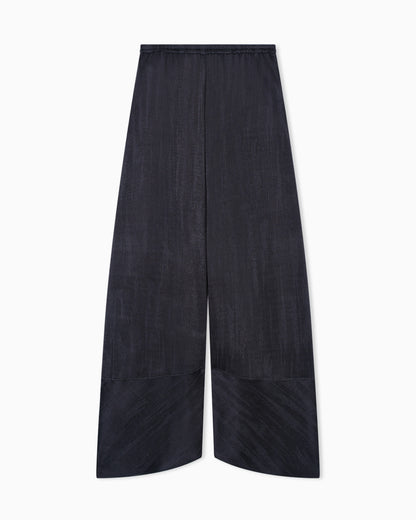 viscose jacquard jersey wide-leg trousers