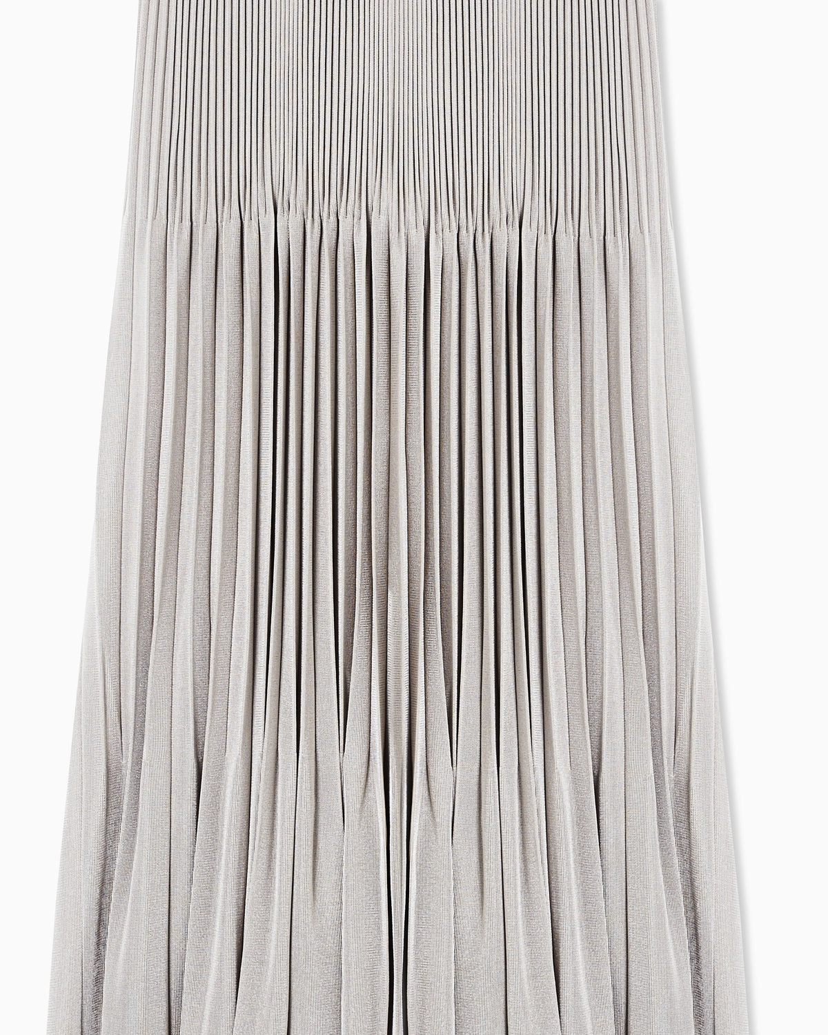 Pleated viscose oversized skirt