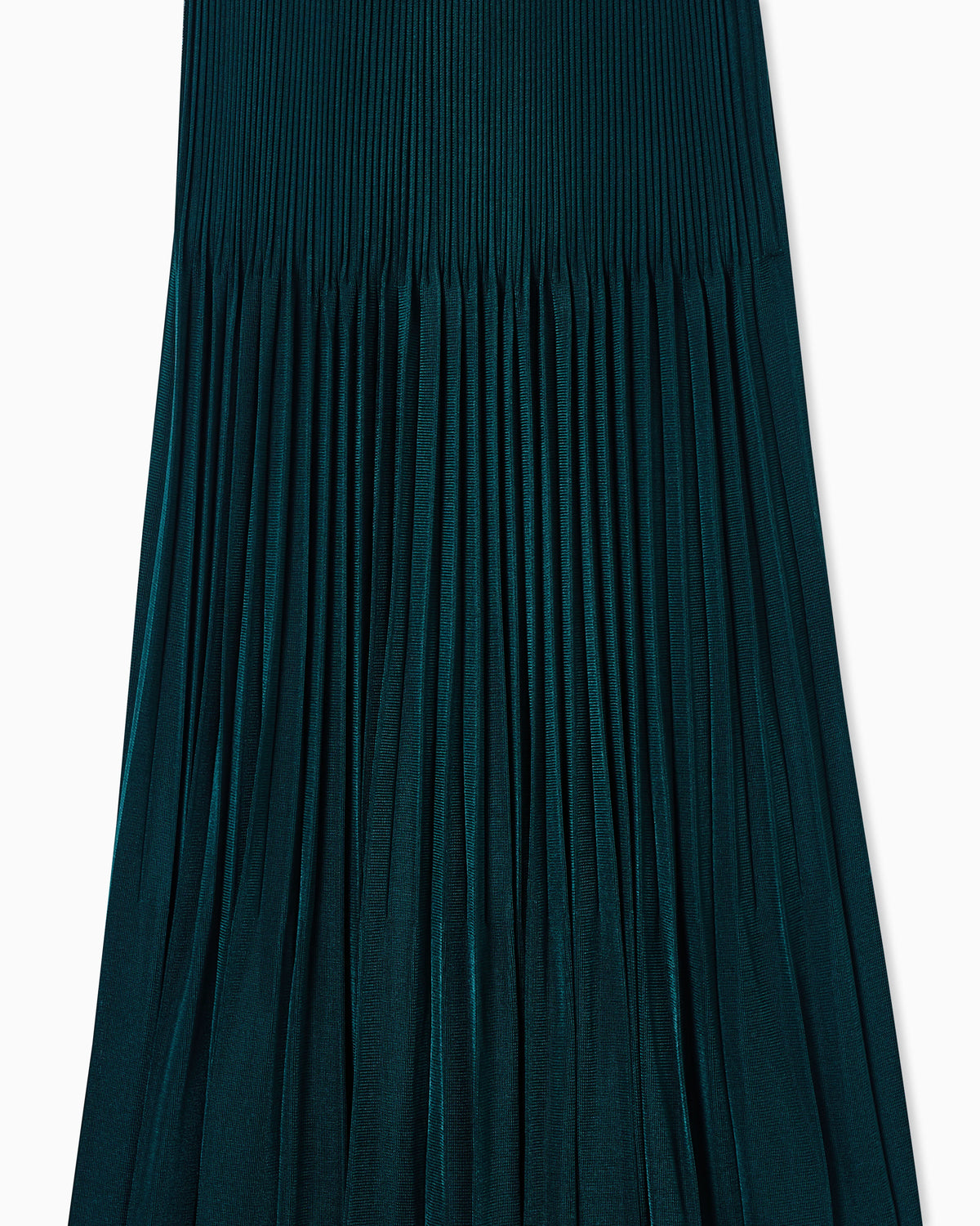 Pleated viscose oversized skirt