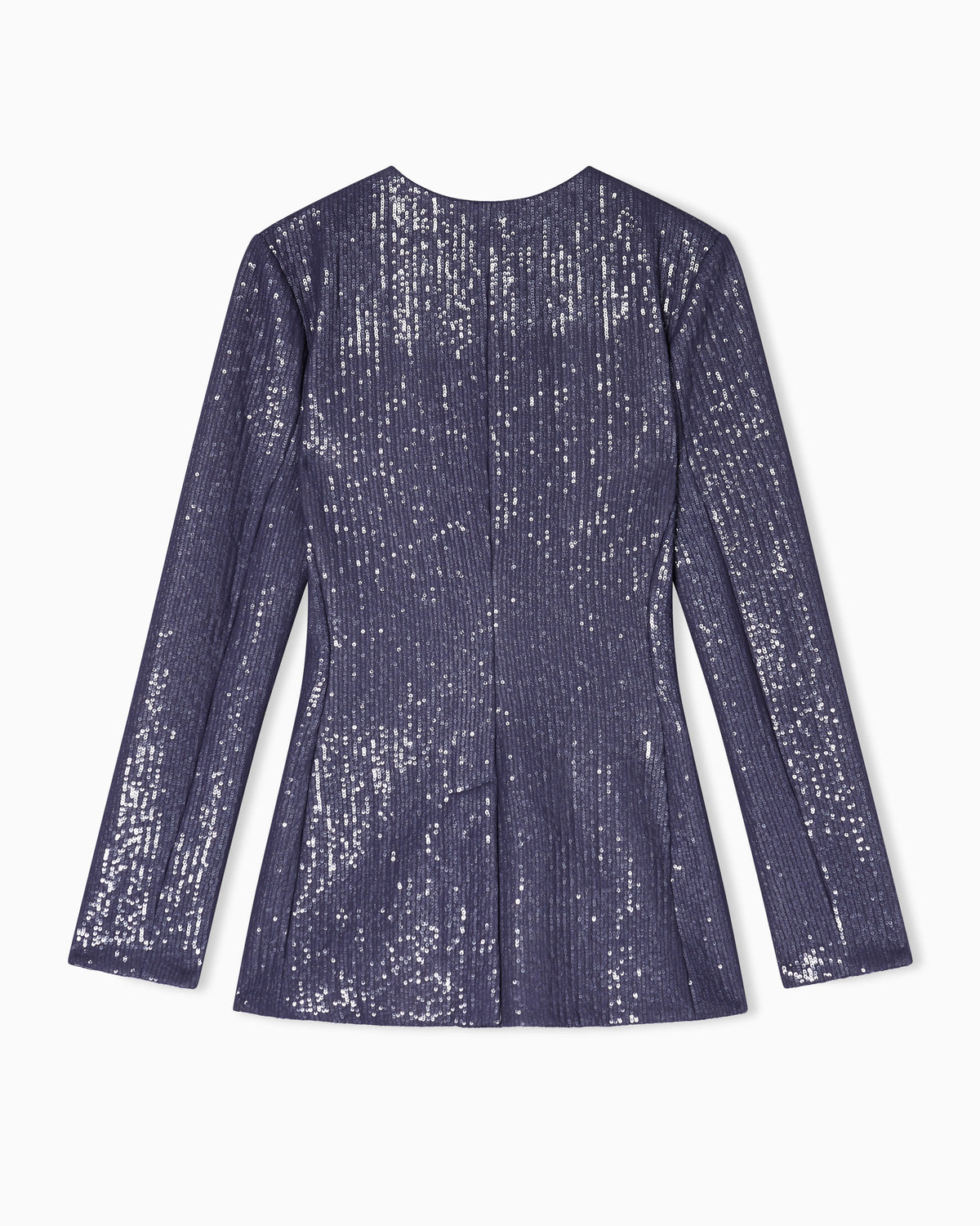 Jersey single-breasted jacket with sequins