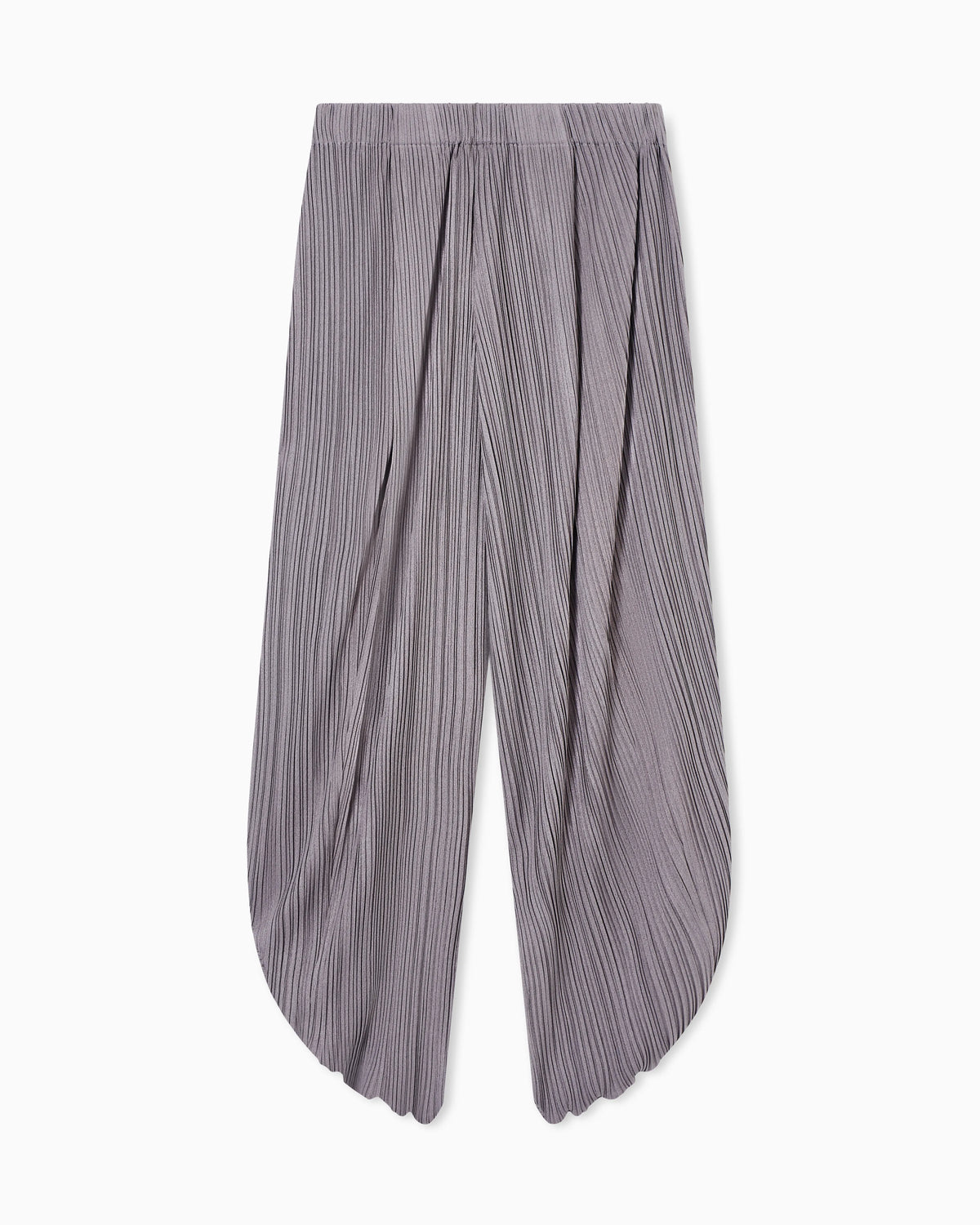 Pleated jersey trousers