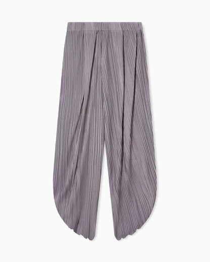 Pleated jersey trousers