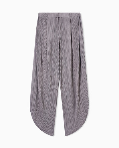 Pleated jersey trousers