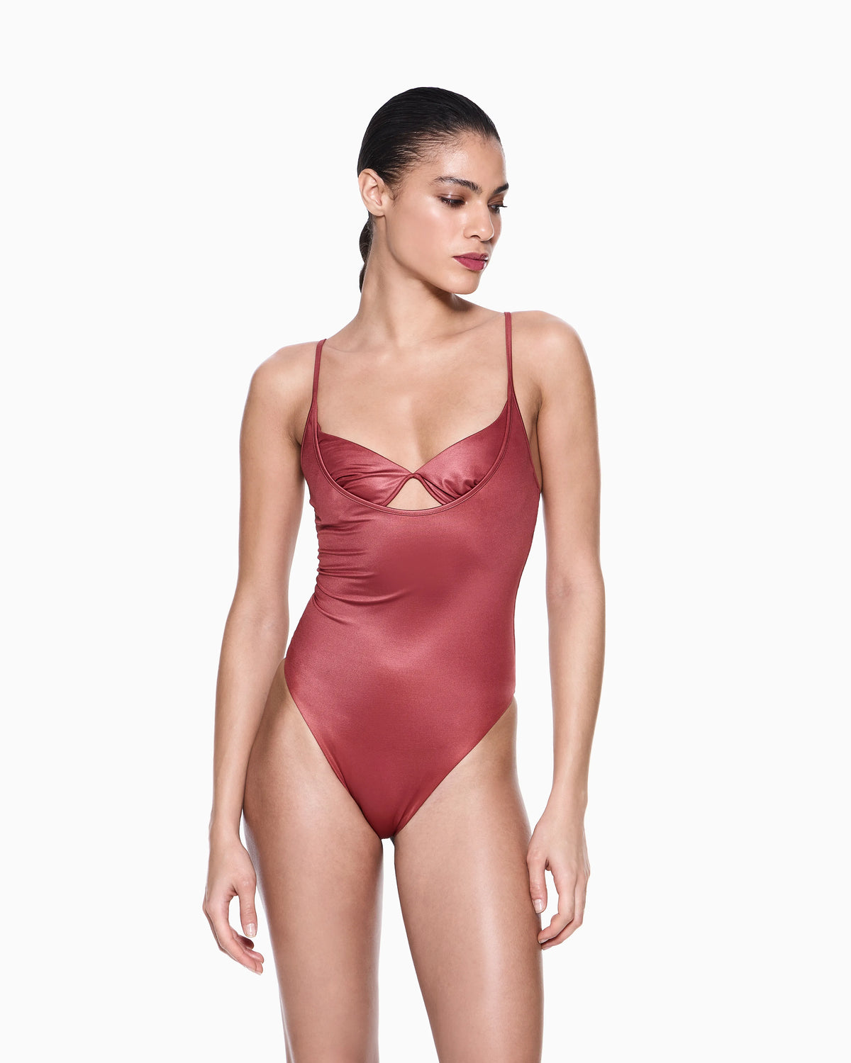 Balconette one-piece swimsuit