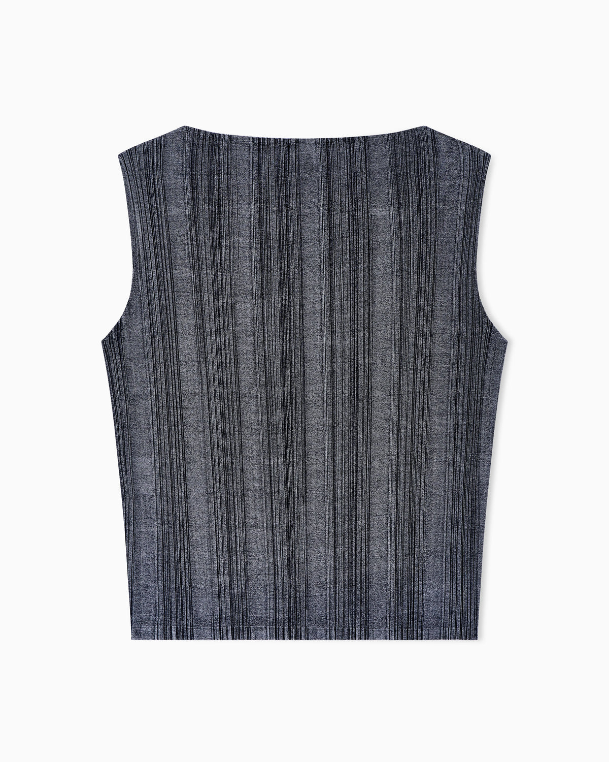 two-tone pleated jersey top
