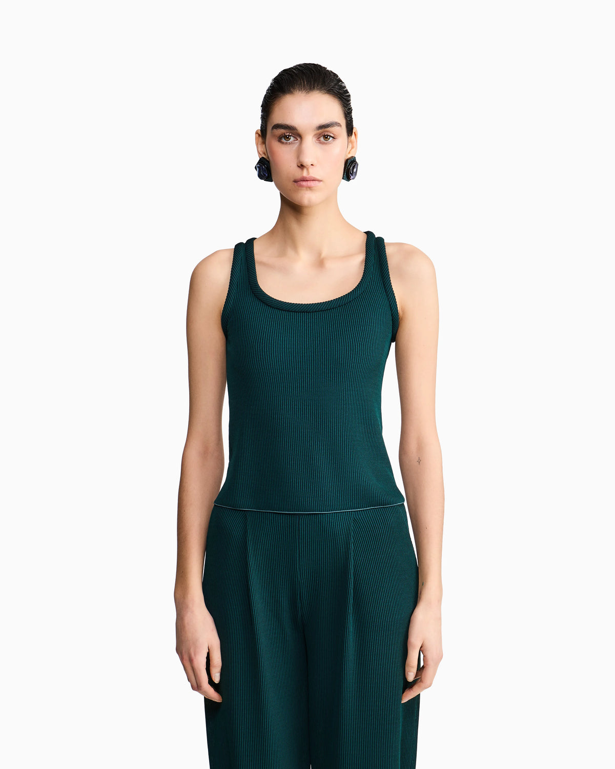 ribbed viscose top