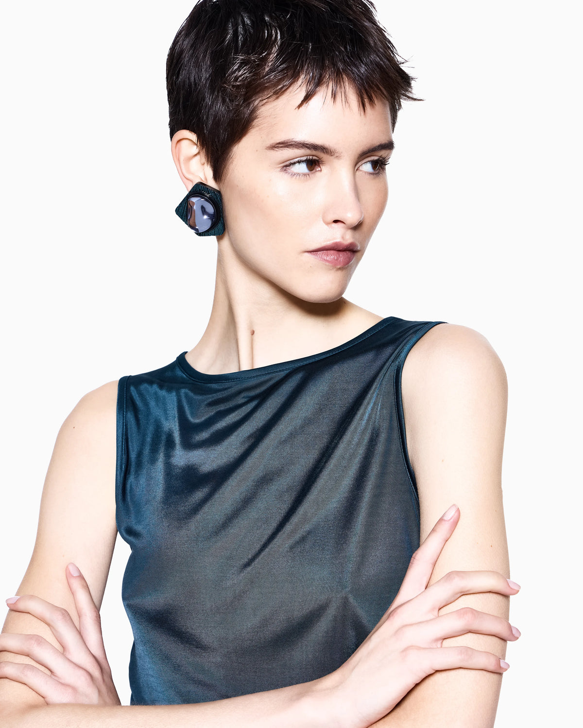 viscose jersey draped top