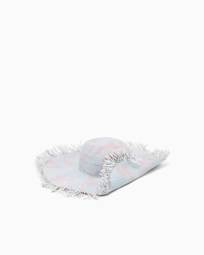 Printed straw hat