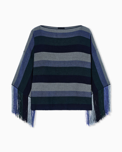 viscose jumper with fringes