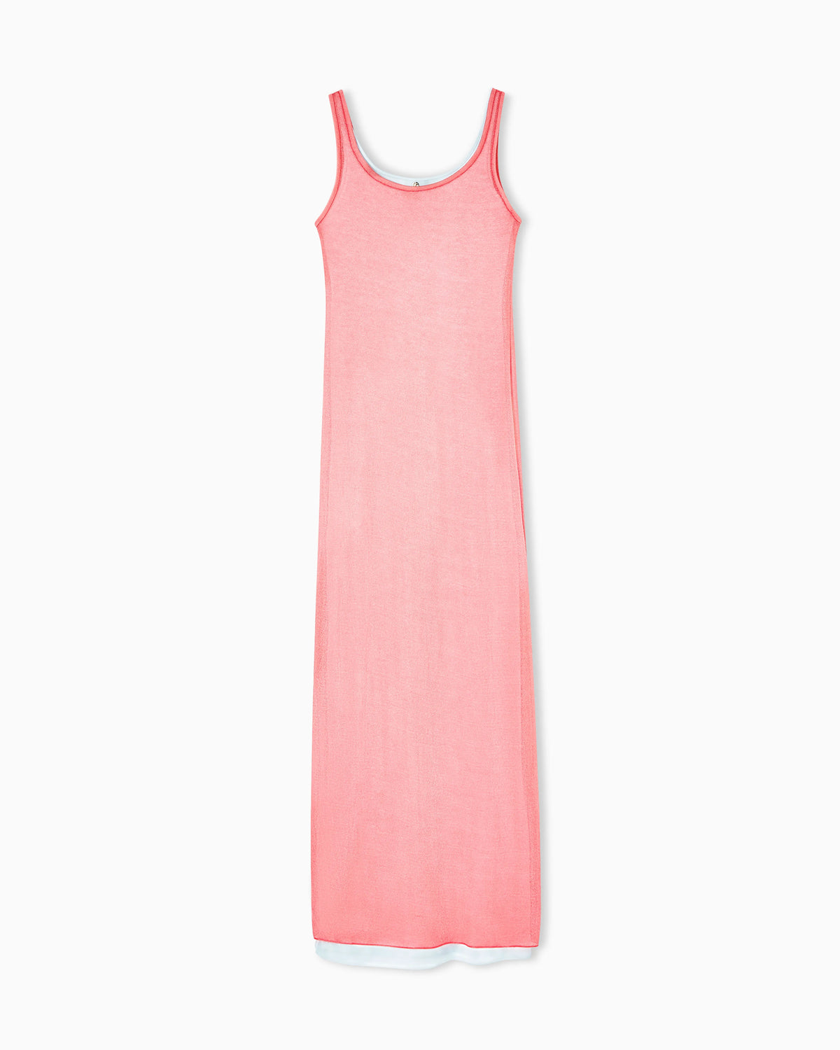 long jersey dress with a knit effect