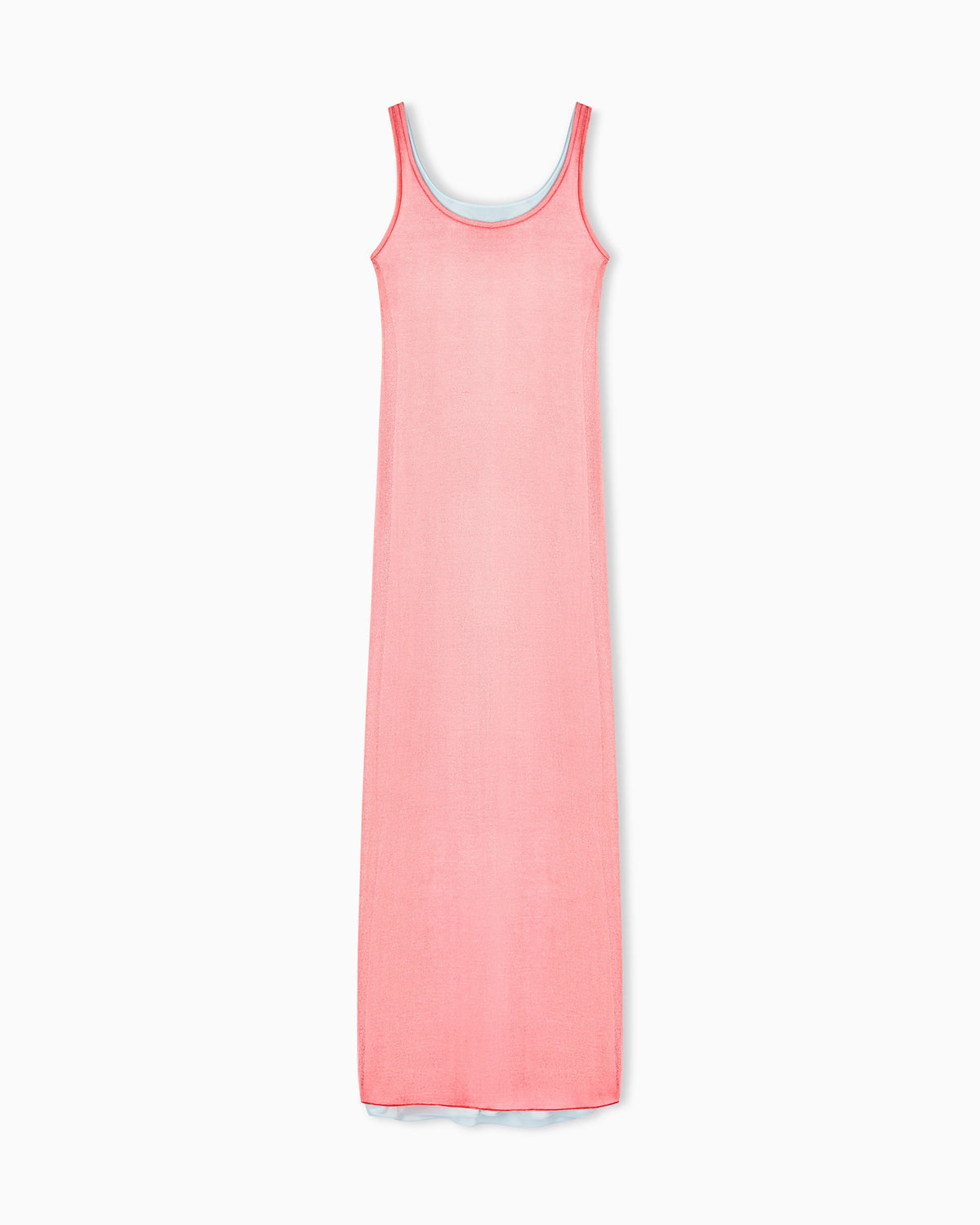 long jersey dress with a knit effect