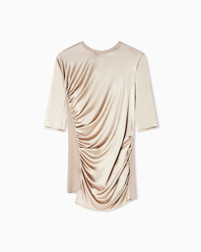 Shiny viscose jersey jumper