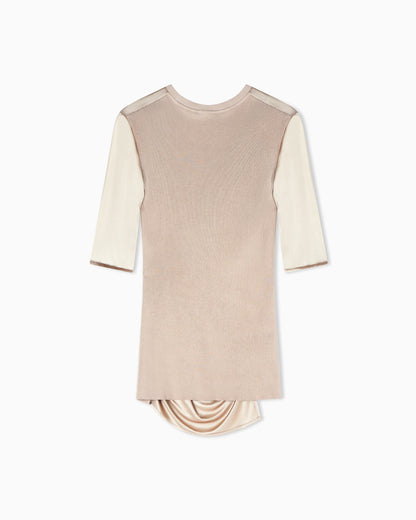 Shiny viscose jersey jumper