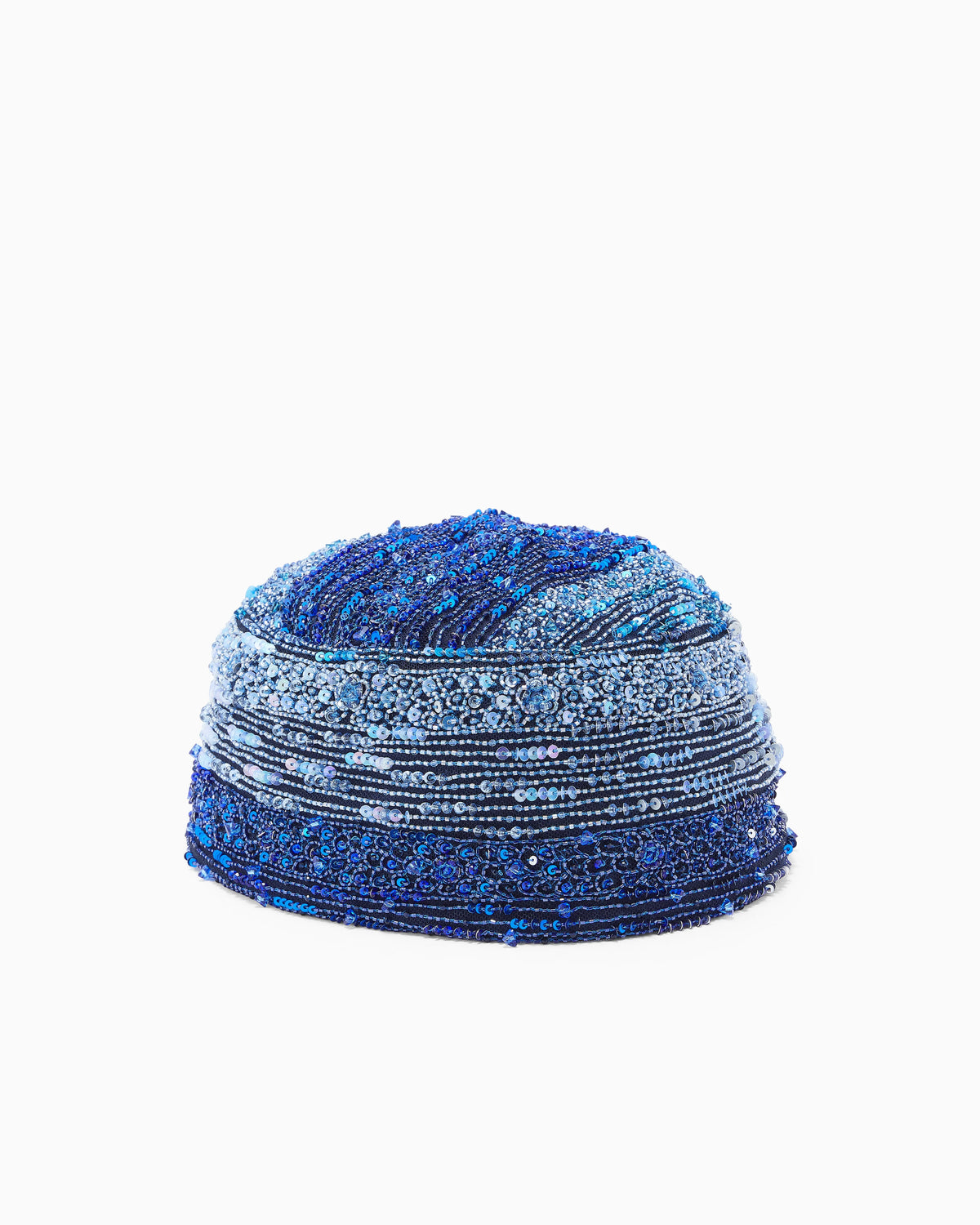 Embroidered tulle cap