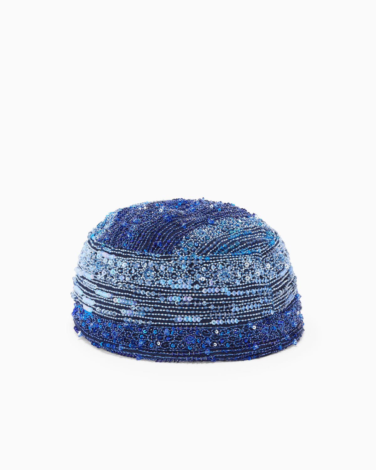 Embroidered tulle cap