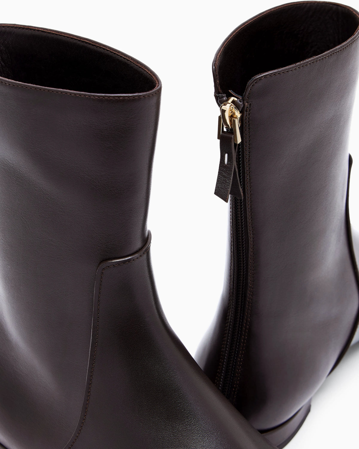 Leather ankle boots