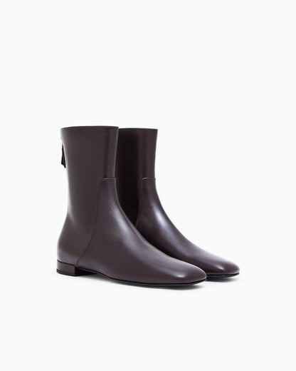 Leather ankle boots