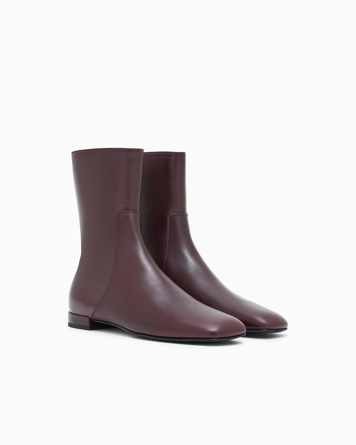 Leather ankle boots
