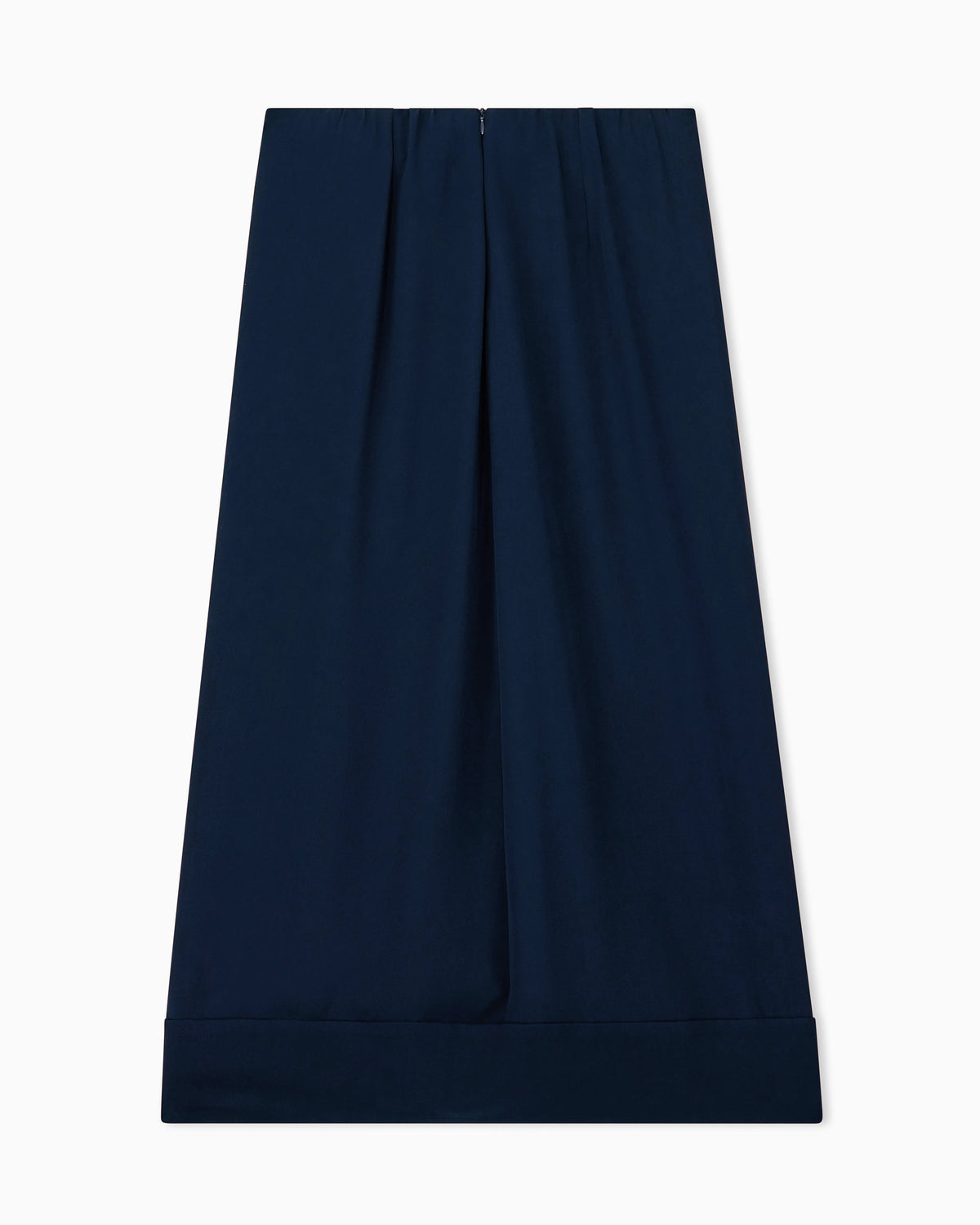 Skirt in triple silk georgette with front slit