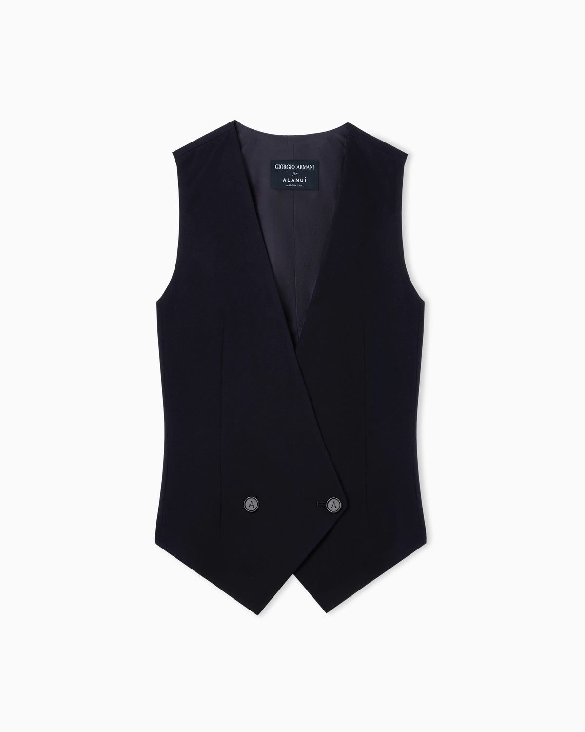 Giorgio Armani for Alanui lightweight pure virgin wool cloth waistcoat