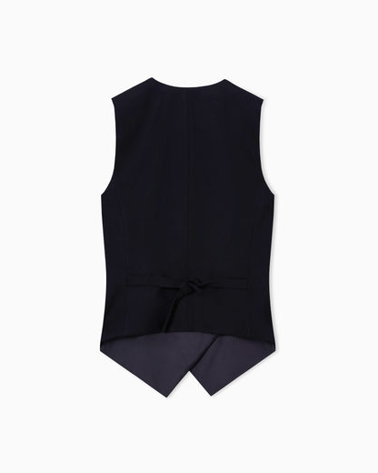 Giorgio Armani for Alanui lightweight pure virgin wool cloth waistcoat