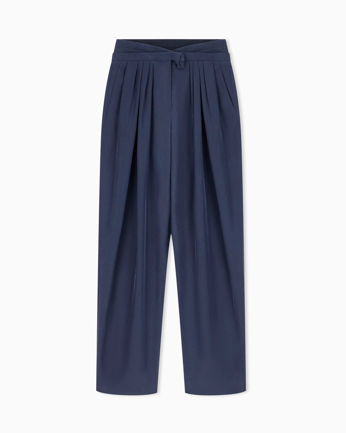 Trouser regular fit in heavy washed silk