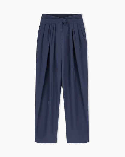 Trouser regular fit in heavy washed silk