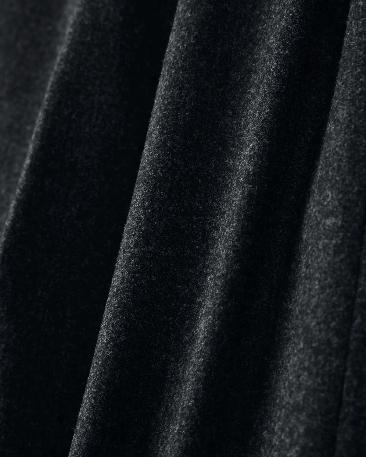 Regular fit pull-on trousers in wool and cashmere flannel