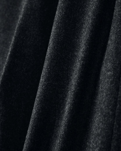Regular fit pull-on trousers in wool and cashmere flannel