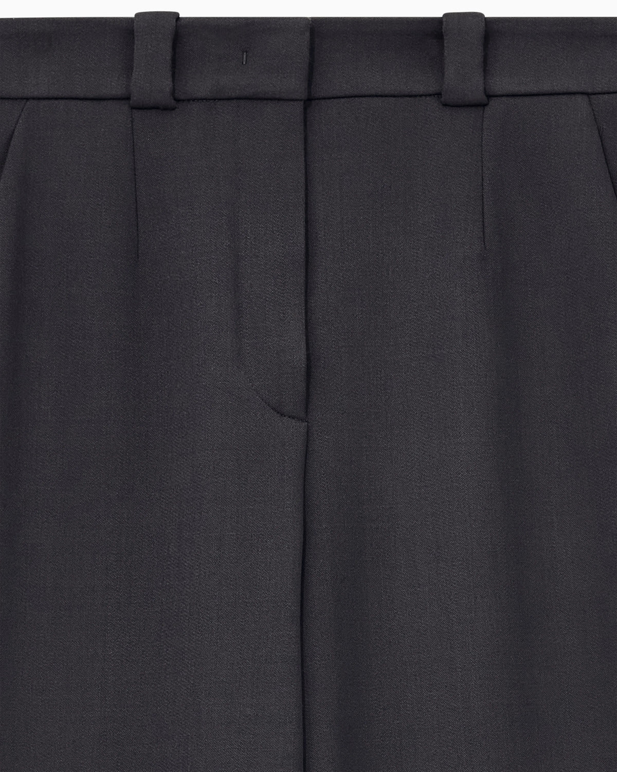 Straight trousers in double stretch virgin wool