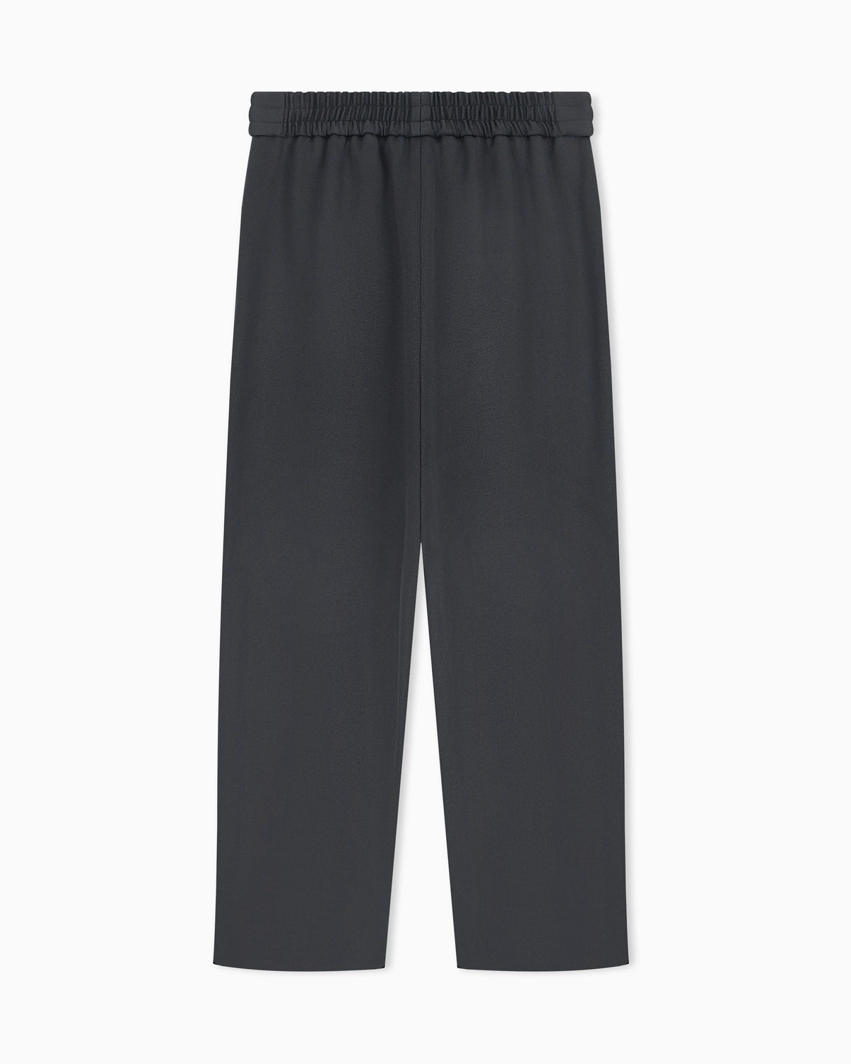 Pull-on trousers in stretch wool with pockets