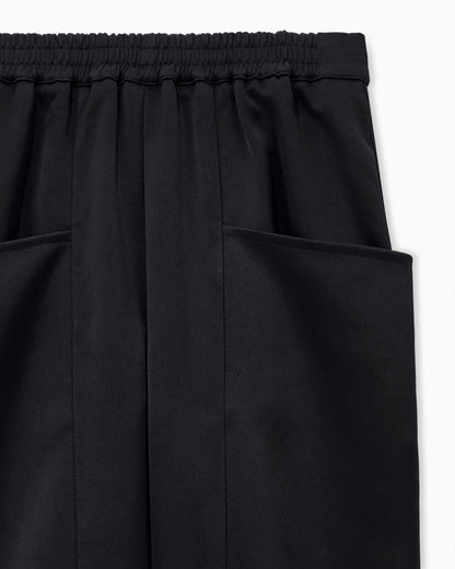 Trousers techno duchesse oversized fit with front pockets