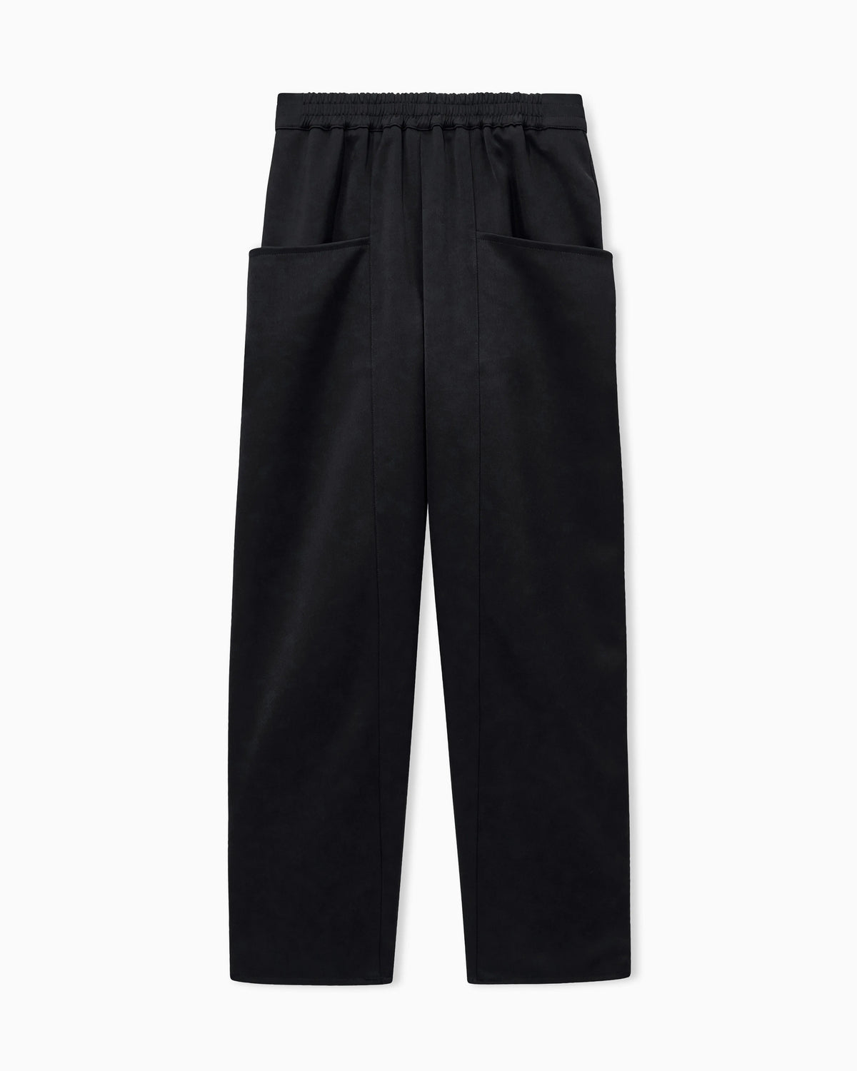 Trousers techno duchesse oversized fit with front pockets