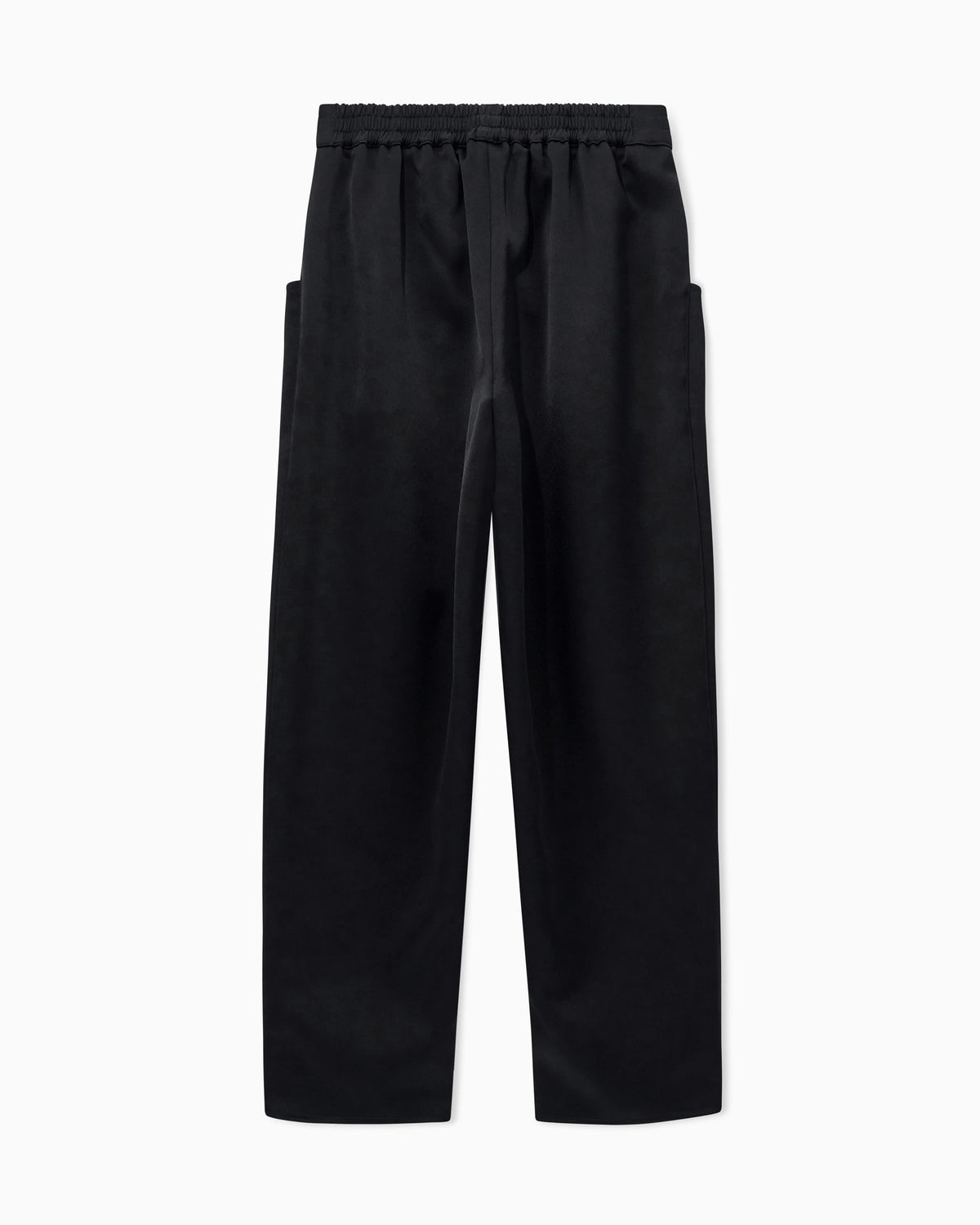 Trousers techno duchesse oversized fit with front pockets